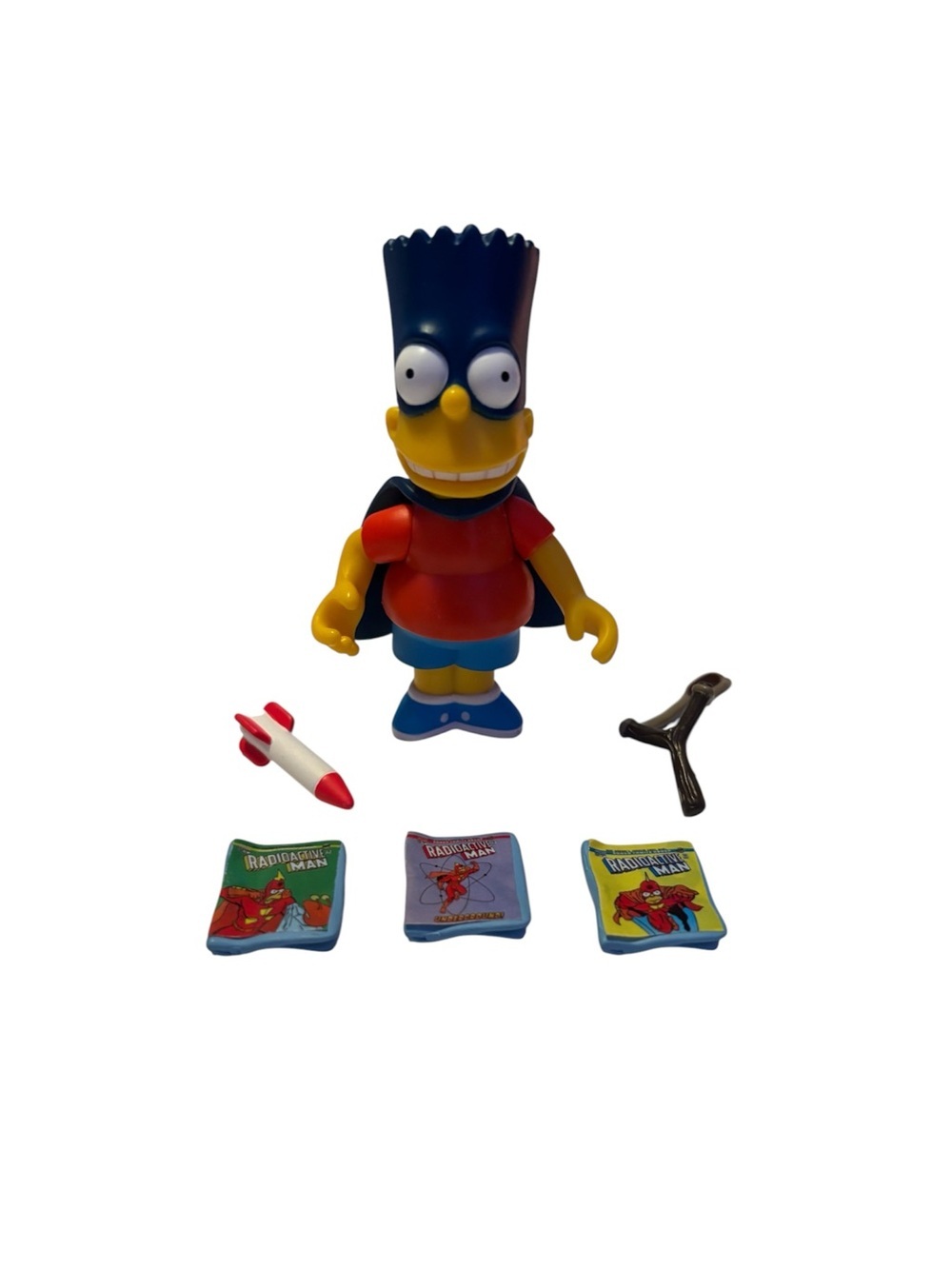 The Simpsons World of Springfield Bartman Action Figure Playmates Complete Set
